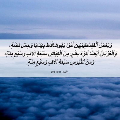 Picture 06 - ٢ أخبار 17:11 AVD - وَبَعْضُ - Bible Verse Picture
