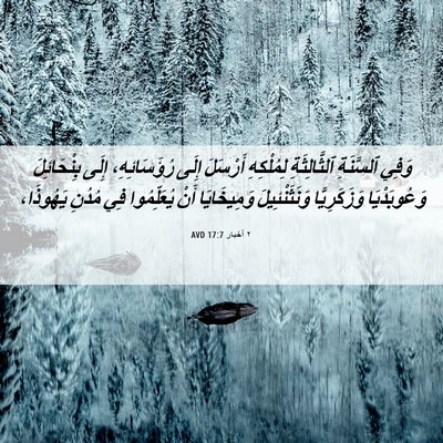 Picture 06 - ٢ أخبار 17:7 AVD - وَفِي ٱلسَّنَةِ - Bible Verse Picture