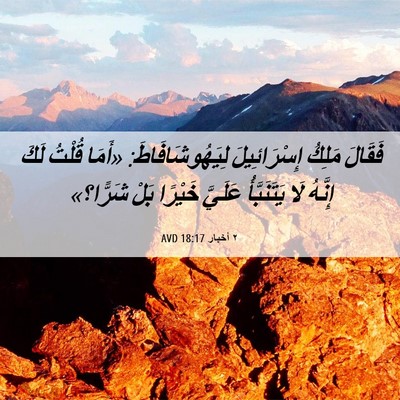 Picture 06 - ٢ أخبار 18:17 AVD - فَقَالَ مَلِكُ - Bible Verse Picture