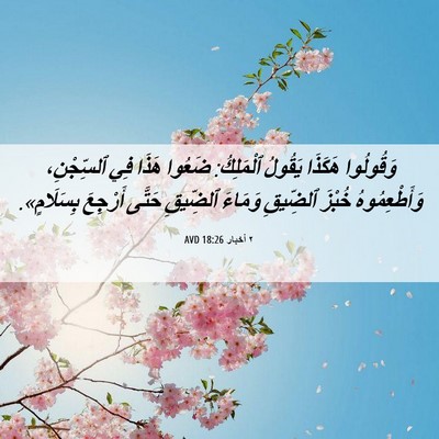 Picture 06 - ٢ أخبار 18:26 AVD - وَقُولُوا هَكَذَا يَقُولُ - Bible Verse Picture