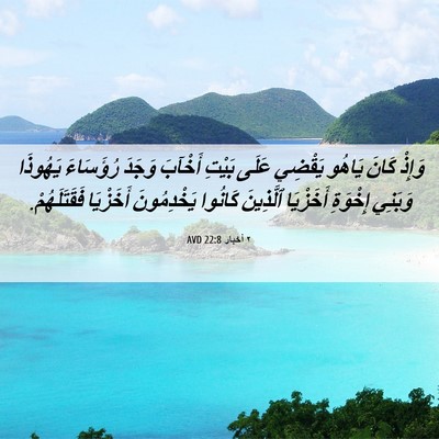 Picture 06 - ٢ أخبار 22:8 AVD - وَإِذْ كَانَ يَاهُو - Bible Verse Picture