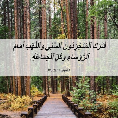 Picture 06 - ٢ أخبار 28:14 AVD - فَتَرَكَ - Bible Verse Picture