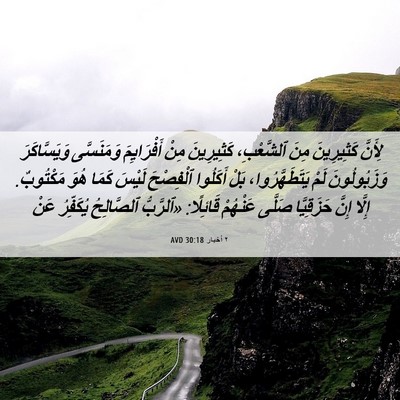 Picture 06 - ٢ أخبار 30:18 AVD - لِأَنَّ كَثِيرِينَ مِنَ - Bible Verse Picture