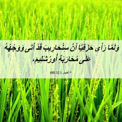 Picture 06 - ٢ أخبار 32:2 AVD - وَلَمَّا رَأَى حَزَقِيَّا - Bible Verse Picture