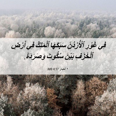 Picture 06 - ٢ أخبار 4:17 AVD - فِي غَوْرِ ٱلْأُرْدُنِّ - Bible Verse Picture