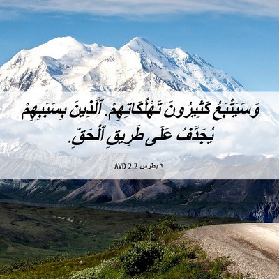 Picture 06 - ٢ بطرس 2:2 AVD - وَسَيَتْبَعُ كَثِيرُونَ - Bible Verse Picture