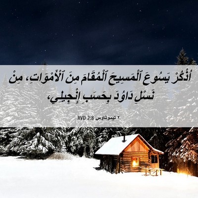 Picture 06 - ٢ تيموثاوس 2:8 AVD - اُذْكُرْ يَسُوعَ - Bible Verse Picture