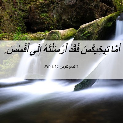 Picture 06 - ٢ تيموثاوس 4:12 AVD - أَمَّا تِيخِيكُسُ فَقَدْ - Bible Verse Picture