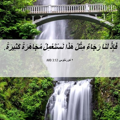 Picture 06 - ٢ كورنثوس 3:12 AVD - فَإِذْ لَنَا رَجَاءٌ - Bible Verse Picture