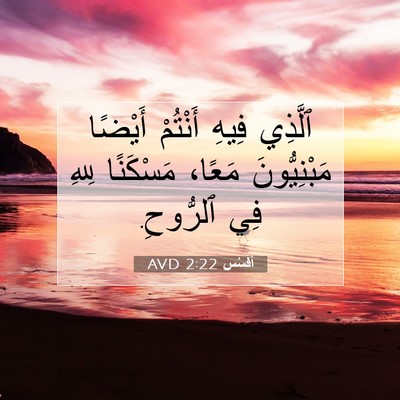 Picture 07 - أفَسُس 2:22 AVD - ٱلَّذِي فِيهِ أَنْتُمْ - Bible Verse Picture