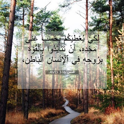 Picture 07 - أفَسُس 3:16 AVD - لِكَيْ يُعْطِيَكُمْ - Bible Verse Picture