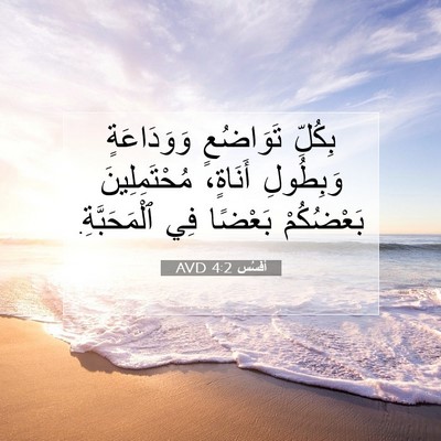 Picture 07 - أفَسُس 4:2 AVD - بِكُلِّ تَوَاضُعٍ - Bible Verse Picture