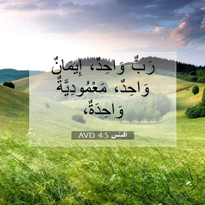 Picture 07 - أفَسُس 4:5 AVD - رَبٌّ وَاحِدٌ، إِيمَانٌ - Bible Verse Picture