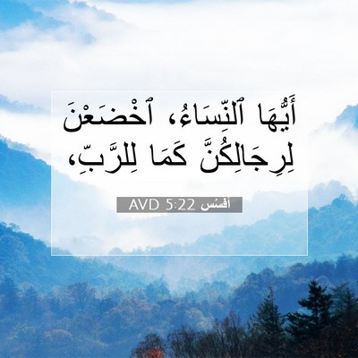 Picture 07 - أفَسُس 5:22 AVD - أَيُّهَا ٱلنِّسَاءُ، - Bible Verse Picture