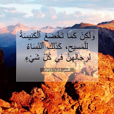 Picture 07 - أفَسُس 5:24 AVD - وَلَكِنْ كَمَا تَخْضَعُ - Bible Verse Picture