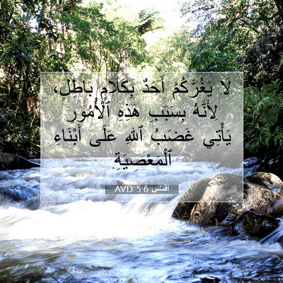 Picture 07 - أفَسُس 5:6 AVD - لَا يَغُرَّكُمْ أَحَدٌ - Bible Verse Picture