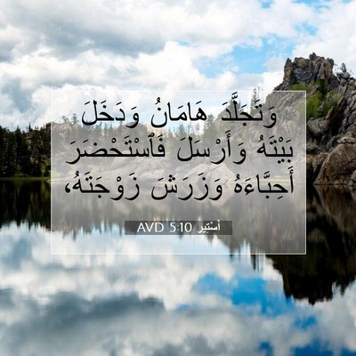 Picture 07 - أَسْتِير 5:10 AVD - وَتَجَلَّدَ هَامَانُ - Bible Verse Picture