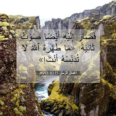 Picture 07 - أَعْمَالُ ٱلرُّسُلِ 10:15 AVD - فَصَارَ إِلَيْهِ أَيْضًا - Bible Verse Picture