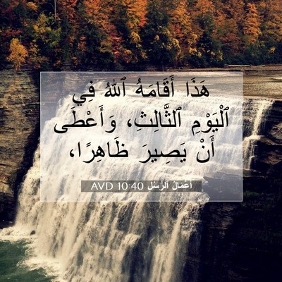 Picture 07 - أَعْمَالُ ٱلرُّسُلِ 10:40 AVD - هَذَا أَقَامَهُ ٱللهُ فِي - Bible Verse Picture
