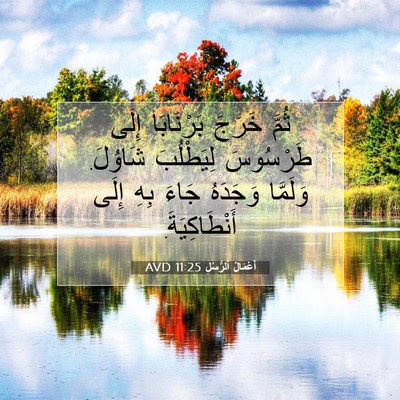 Picture 07 - أَعْمَالُ ٱلرُّسُلِ 11:25 AVD - ثُمَّ خَرَجَ بَرْنَابَا - Bible Verse Picture