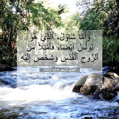 Picture 07 - أَعْمَالُ ٱلرُّسُلِ 13:9 AVD - وَأَمَّا شَاوُلُ، ٱلَّذِي - Bible Verse Picture