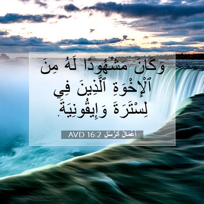 Picture 07 - أَعْمَالُ ٱلرُّسُلِ 16:2 AVD - وَكَانَ مَشْهُودًا لَهُ - Bible Verse Picture
