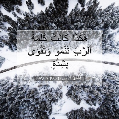 Picture 07 - أَعْمَالُ ٱلرُّسُلِ 19:20 AVD - هَكَذَا كَانَتْ كَلِمَةُ - Bible Verse Picture