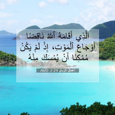 Picture 07 - أَعْمَالُ ٱلرُّسُلِ 2:24 AVD - اَلَّذِي أَقَامَهُ ٱللهُ - Bible Verse Picture