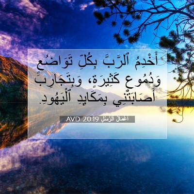 Picture 07 - أَعْمَالُ ٱلرُّسُلِ 20:19 AVD - أَخْدِمُ ٱلرَّبَّ بِكُلِّ - Bible Verse Picture