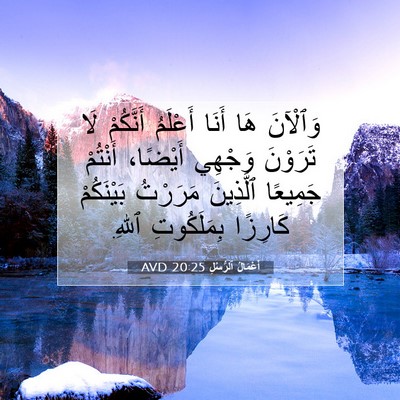 Picture 07 - أَعْمَالُ ٱلرُّسُلِ 20:25 AVD - وَٱلْآنَ هَا أَنَا - Bible Verse Picture