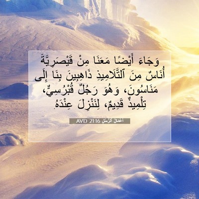 Picture 07 - أَعْمَالُ ٱلرُّسُلِ 21:16 AVD - وَجَاءَ أَيْضًا مَعَنَا - Bible Verse Picture