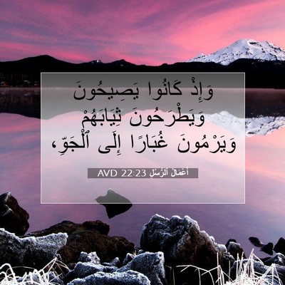 Picture 07 - أَعْمَالُ ٱلرُّسُلِ 22:23 AVD - وَإِذْ كَانُوا يَصِيحُونَ - Bible Verse Picture