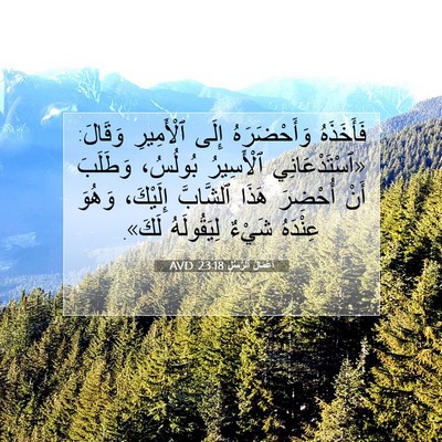 Picture 07 - أَعْمَالُ ٱلرُّسُلِ 23:18 AVD - فَأَخَذَهُ وَأَحْضَرَهُ - Bible Verse Picture