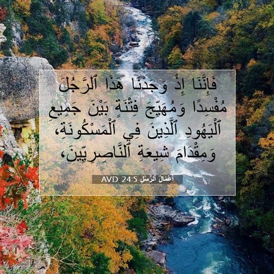 Picture 07 - أَعْمَالُ ٱلرُّسُلِ 24:5 AVD - فَإِنَّنَا إِذْ وَجَدْنَا - Bible Verse Picture