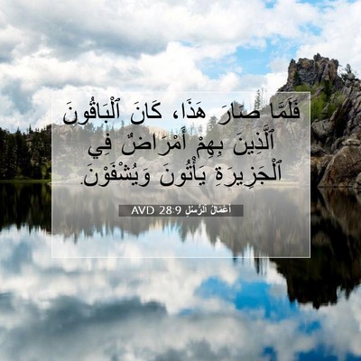 Picture 07 - أَعْمَالُ ٱلرُّسُلِ 28:9 AVD - فَلَمَّا صَارَ هَذَا، - Bible Verse Picture