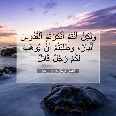Picture 07 - أَعْمَالُ ٱلرُّسُلِ 3:14 AVD - وَلَكِنْ أَنْتُمْ - Bible Verse Picture