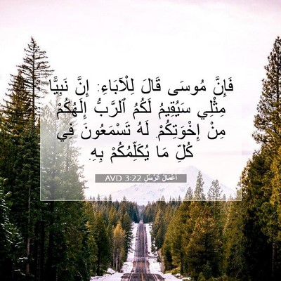 Picture 07 - أَعْمَالُ ٱلرُّسُلِ 3:22 AVD - فَإِنَّ مُوسَى قَالَ - Bible Verse Picture