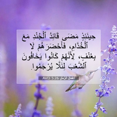Picture 07 - أَعْمَالُ ٱلرُّسُلِ 5:26 AVD - حِينَئِذٍ مَضَى قَائِدُ - Bible Verse Picture