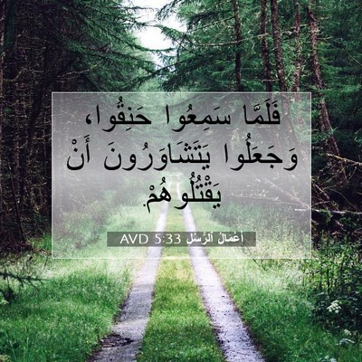 Picture 07 - أَعْمَالُ ٱلرُّسُلِ 5:33 AVD - فَلَمَّا سَمِعُوا - Bible Verse Picture