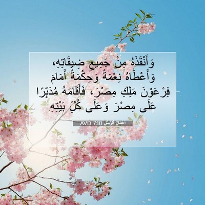 Picture 07 - أَعْمَالُ ٱلرُّسُلِ 7:10 AVD - وَأَنْقَذَهُ مِنْ جَمِيعِ - Bible Verse Picture