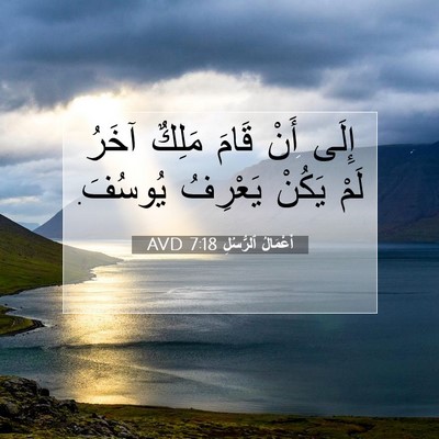 Picture 07 - أَعْمَالُ ٱلرُّسُلِ 7:18 AVD - إِلَى أَنْ قَامَ مَلِكٌ - Bible Verse Picture