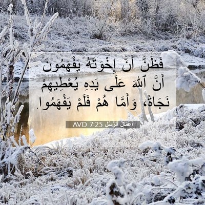 Picture 07 - أَعْمَالُ ٱلرُّسُلِ 7:25 AVD - فَظَنَّ أَنَّ إِخْوَتَهُ - Bible Verse Picture