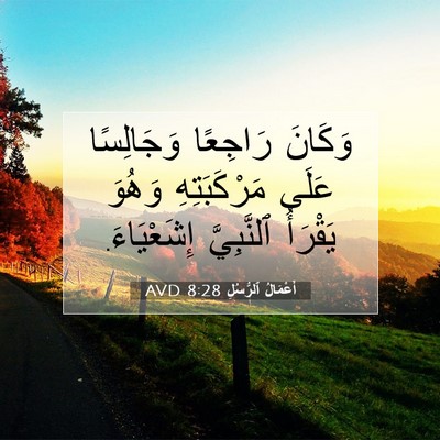 Picture 07 - أَعْمَالُ ٱلرُّسُلِ 8:28 AVD - وَكَانَ رَاجِعًا - Bible Verse Picture