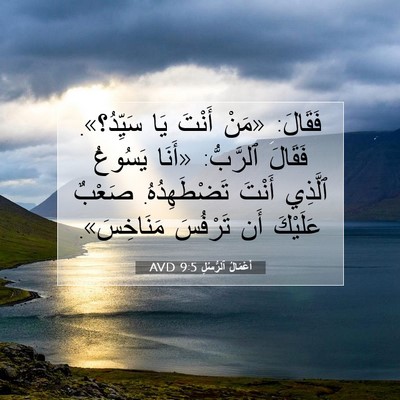 Picture 07 - أَعْمَالُ ٱلرُّسُلِ 9:5 AVD - فَقَالَ: «مَنْ أَنْتَ يَا - Bible Verse Picture