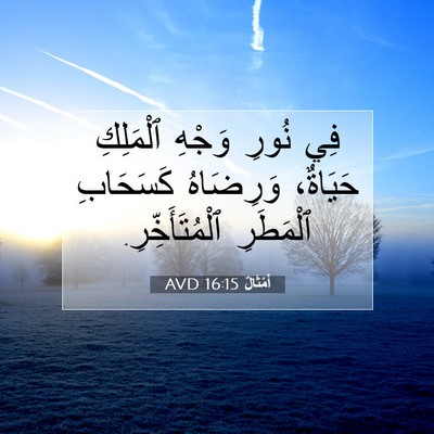 Picture 07 - أَمْثَالٌ 16:15 AVD - فِي نُورِ وَجْهِ ٱلْمَلِكِ - Bible Verse Picture