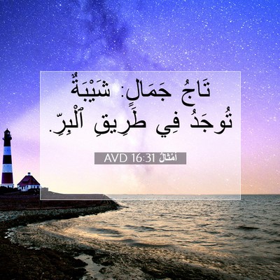 Picture 07 - أَمْثَالٌ 16:31 AVD - تَاجُ جَمَالٍ: شَيْبَةٌ - Bible Verse Picture