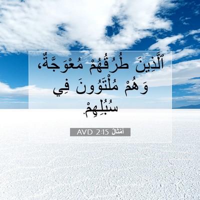 Picture 07 - أَمْثَالٌ 2:15 AVD - ٱلَّذِينَ طُرُقُهُمْ - Bible Verse Picture