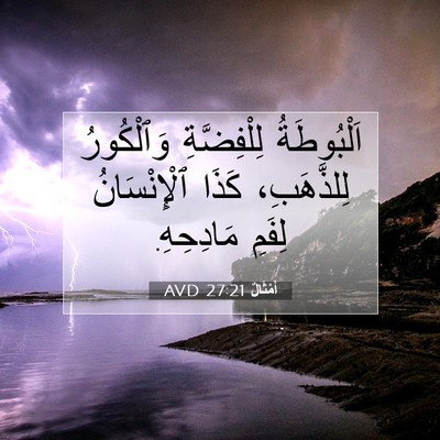 Picture 07 - أَمْثَالٌ 27:21 AVD - اَلْبُوطَةُ لِلْفِضَّةِ - Bible Verse Picture