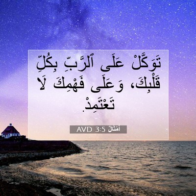 Picture 07 - أَمْثَالٌ 3:5 AVD - تَوَكَّلْ عَلَى ٱلرَّبِّ - Bible Verse Picture