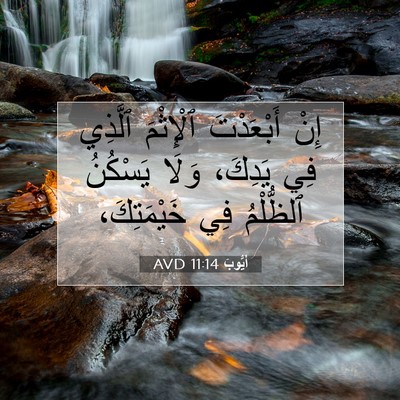 Picture 07 - أَيُّوبَ 11:14 AVD - إِنْ أَبْعَدْتَ ٱلْإِثْمَ - Bible Verse Picture